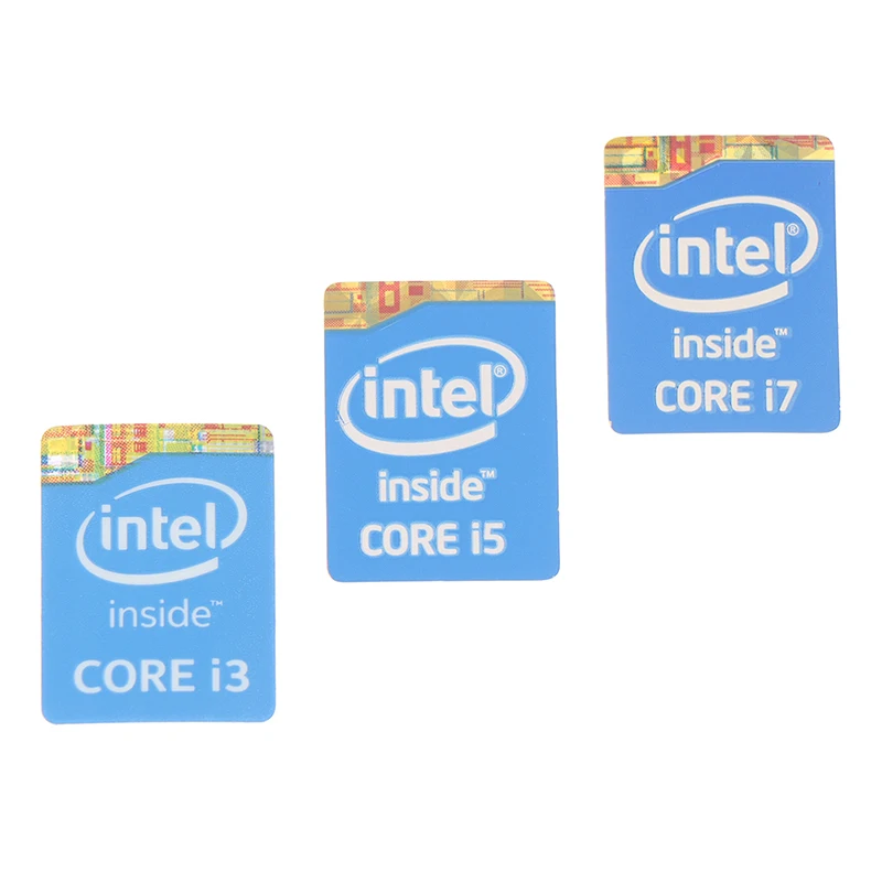 5Pcs 4th Generation Intel Core I3 I5 I7 Sticker Label Notebook Decoration