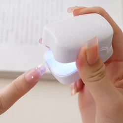 Portable Mini  Nail Dryers Ultraviolet  Sterilization Phototherapy Device Nail Lamp Single Finger Home Small Nail Polish Dryers
