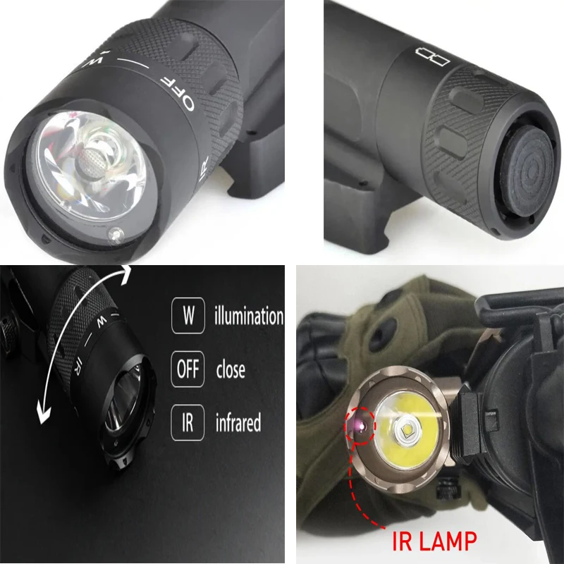 Night Evolution Flashlight WMX200 280 Lumens LED With IR Light Insight Scout Light Outdoor Hunting Torch Common Base