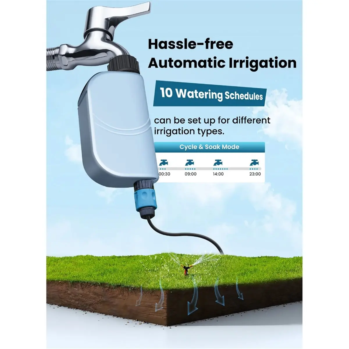 Y17A Smart Tuya WIFI Garden Watering Timer Automatic Sprinkle Water Timer Valve Outdoor Irrigation Watering