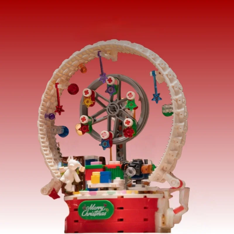 

JD010 Рождественское издание, колесо обозрения, строительные блоки, игрушка-собранное рождественское украшение и подарок