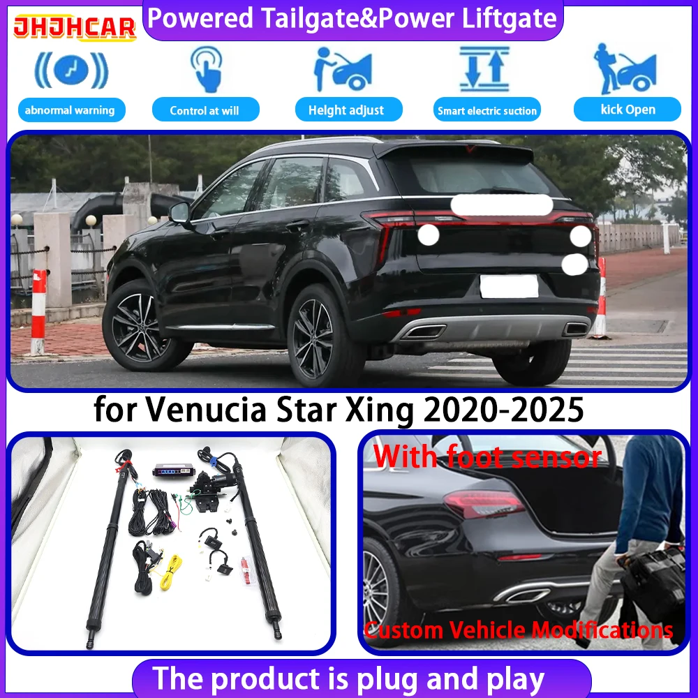JHJHCAR for Venucia Star Xing 2020-2025 Smart Automatic Electric Powered Tailgate Power Liftgate Tailgate System Power Back Door