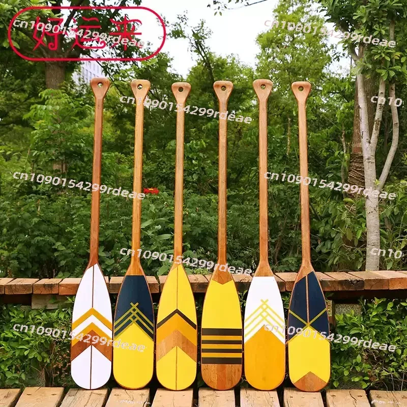 120cm Vintage Style decoration wooden rowing boat oars canoe paddle