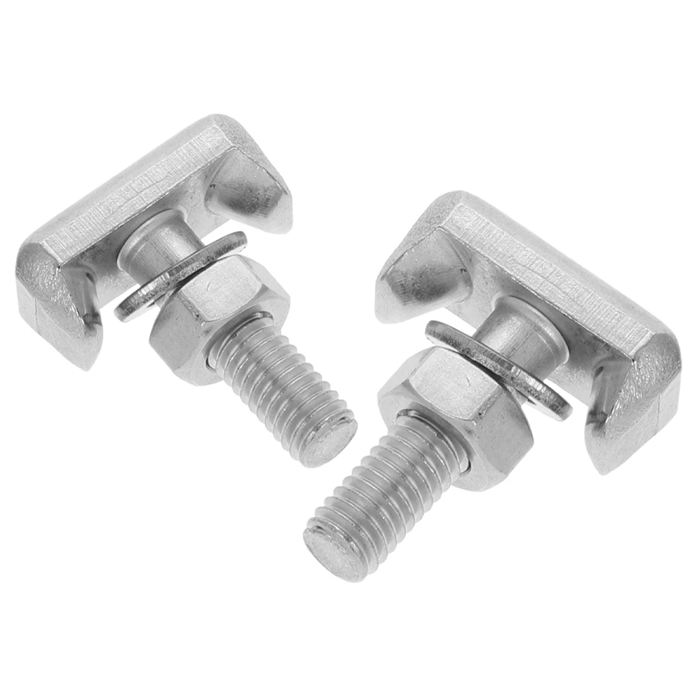 

2pcs Stainless Steel T-Shaped Replacement Universal Car Bolts For Suv Terminal Automotive Parts Durable Stable Fixing