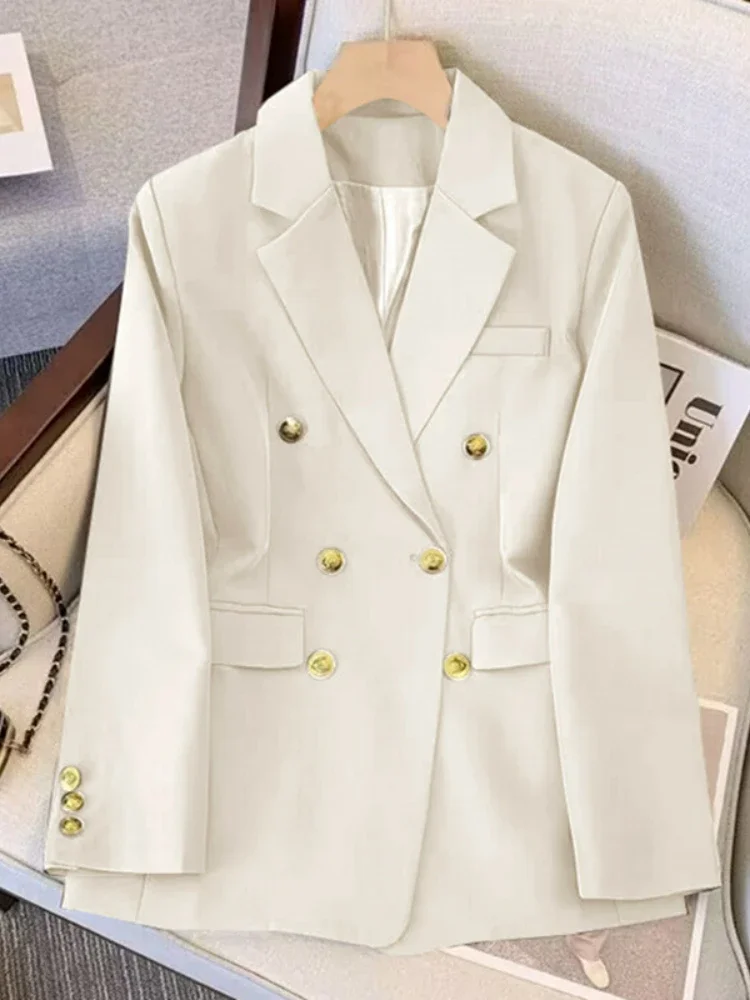 Blazer fino feminino, solto e glamoroso, terno de alta qualidade, blusa fina, nova moda, primavera e outono