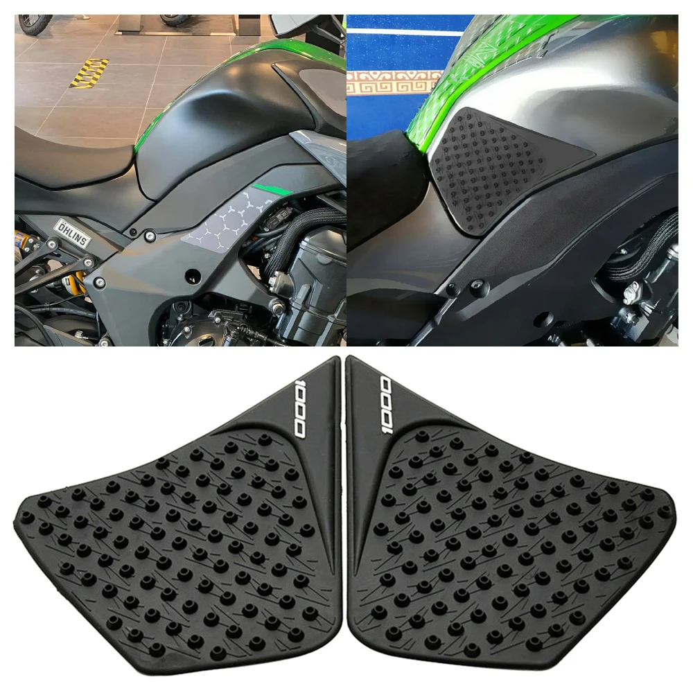 For Kawasaki Z1000 Z1000R ABS ZR1000 Performance 2014-2024 Motorcycle Tank Pad FuelTank Side Knee Traction Grip Anti Slip Pads