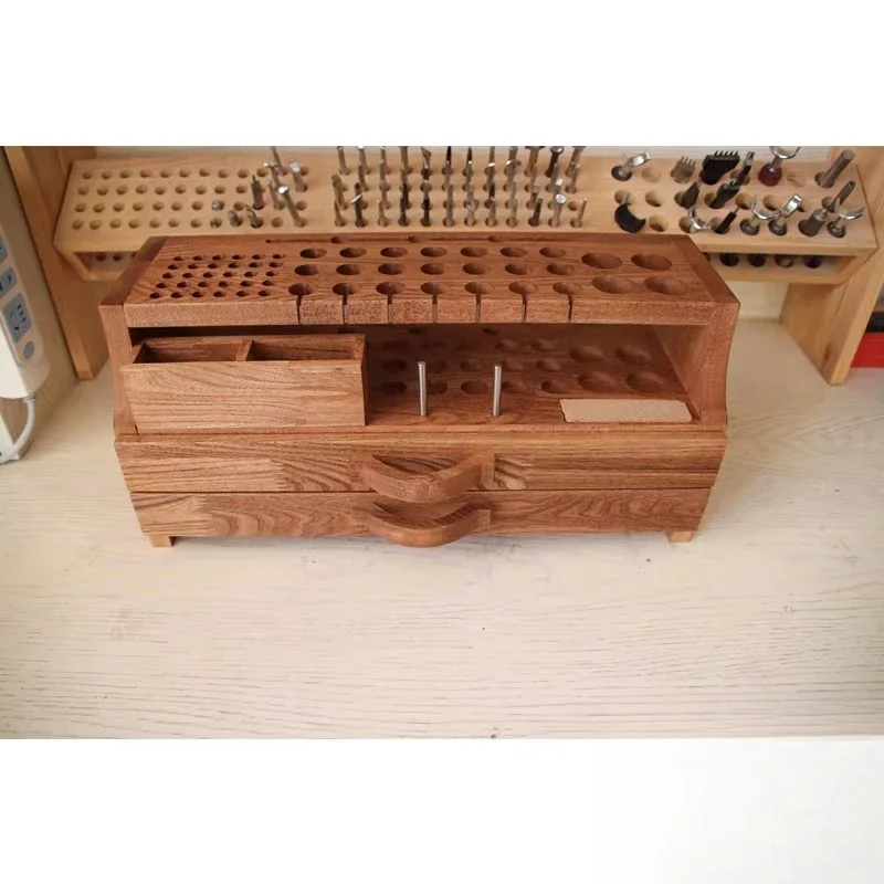 57-Hole pay-off pin leather goods, printing tool holder, double-layer cutting box