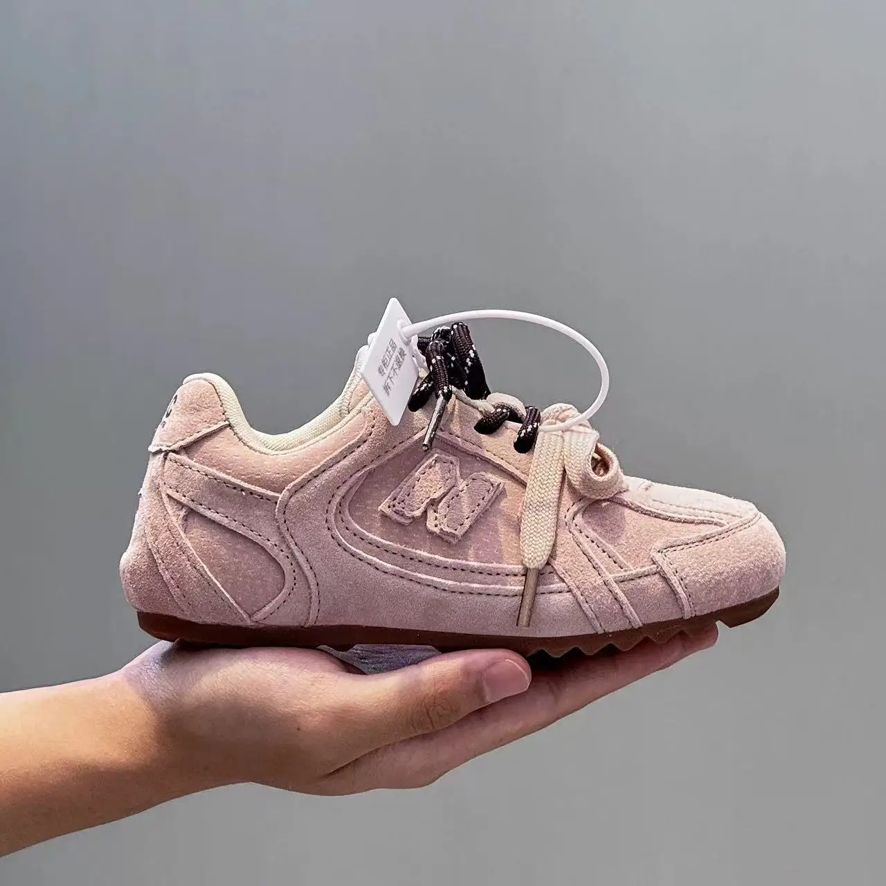 

Детские кроссовки для мальчиков и девочек из микрофибры с тонкой подошвой, двухцветные, на шнурках, нескользящие, для тренировок, весна-осень