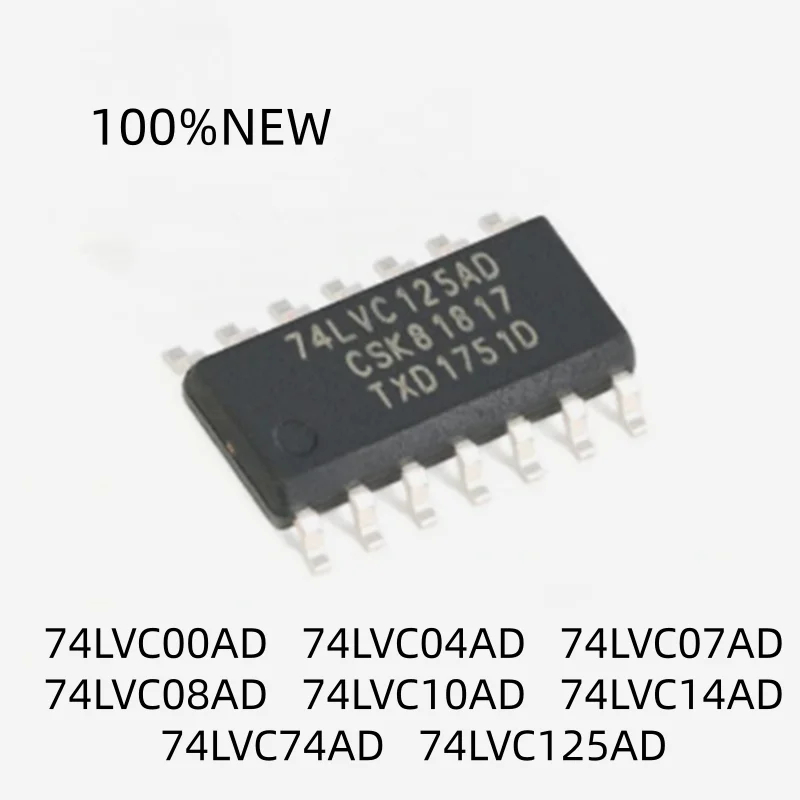 (20 pieces) 100% new 74LVC00AD 74LVC04AD 74LVC07AD 74LVC08AD 74LVC10AD 74LVC14AD 74LVC74AD 74LVC125AD SOP-14 inverter chip IC