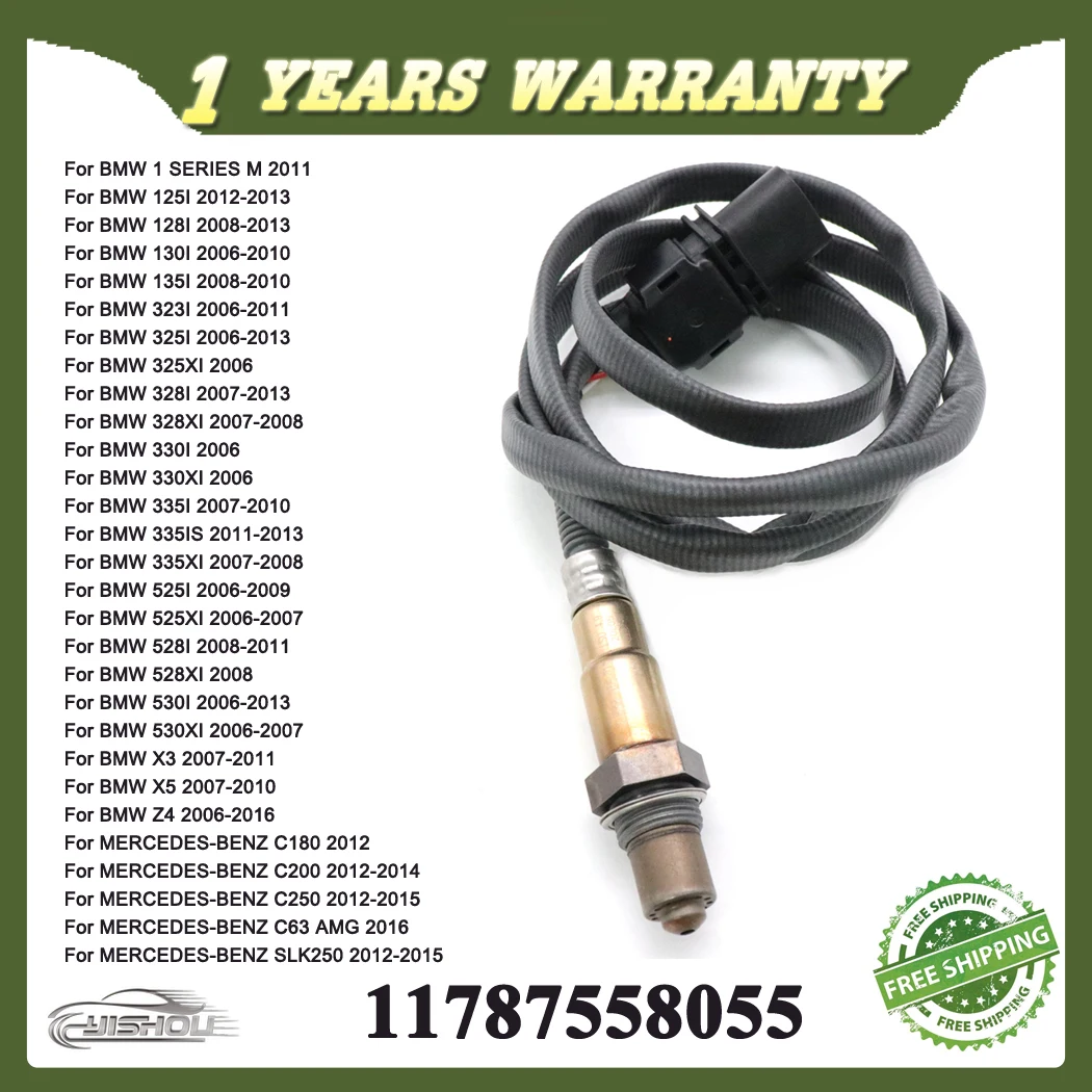 

11787558055 Датчик соотношения воздуха и топлива, кислородный датчик O2, лямбда для BMW 1 3 5 SERIES X3 X5 MERCEDES-BENZ C180 C200 C250 C63 AMG SLK250