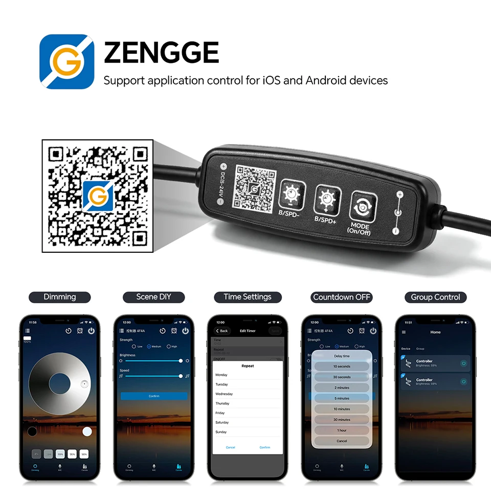 Intelligenter Bluetooth-App-gesteuerter dimmbarer COB-LED-Lichtstreifen für TV, akustische Wandpaneele, Vitrinen, Bücherregale, Hintergrundbeleuchtung, Dekoration – Detail 4