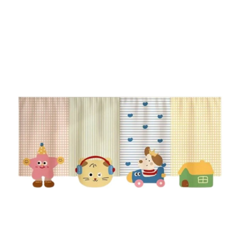 

Cartoon Air Conditioning Wind Shield Cute Wall-mounted Air Conditioning Curtain Foldable Anti-Direct Blowing