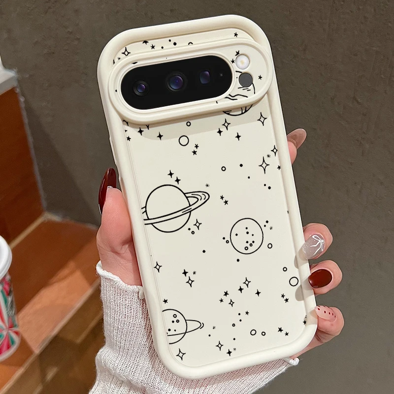 Cartoon Pattern Case For Google Pixel 8A 8 Pro 9 Pro XL Shockproof Soft TPU Silicone Phone Protector Cover For Pixel 9 8 Pro