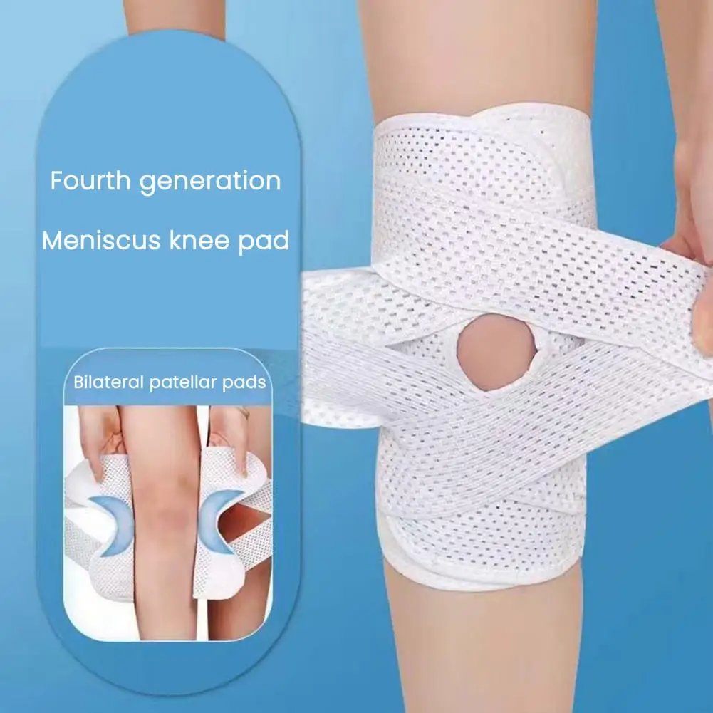 Knee Cap Fixator for Pain Relief Adjustable Compression Knee Support Brace for Men Women Sports Knee Pads for Running Basketball