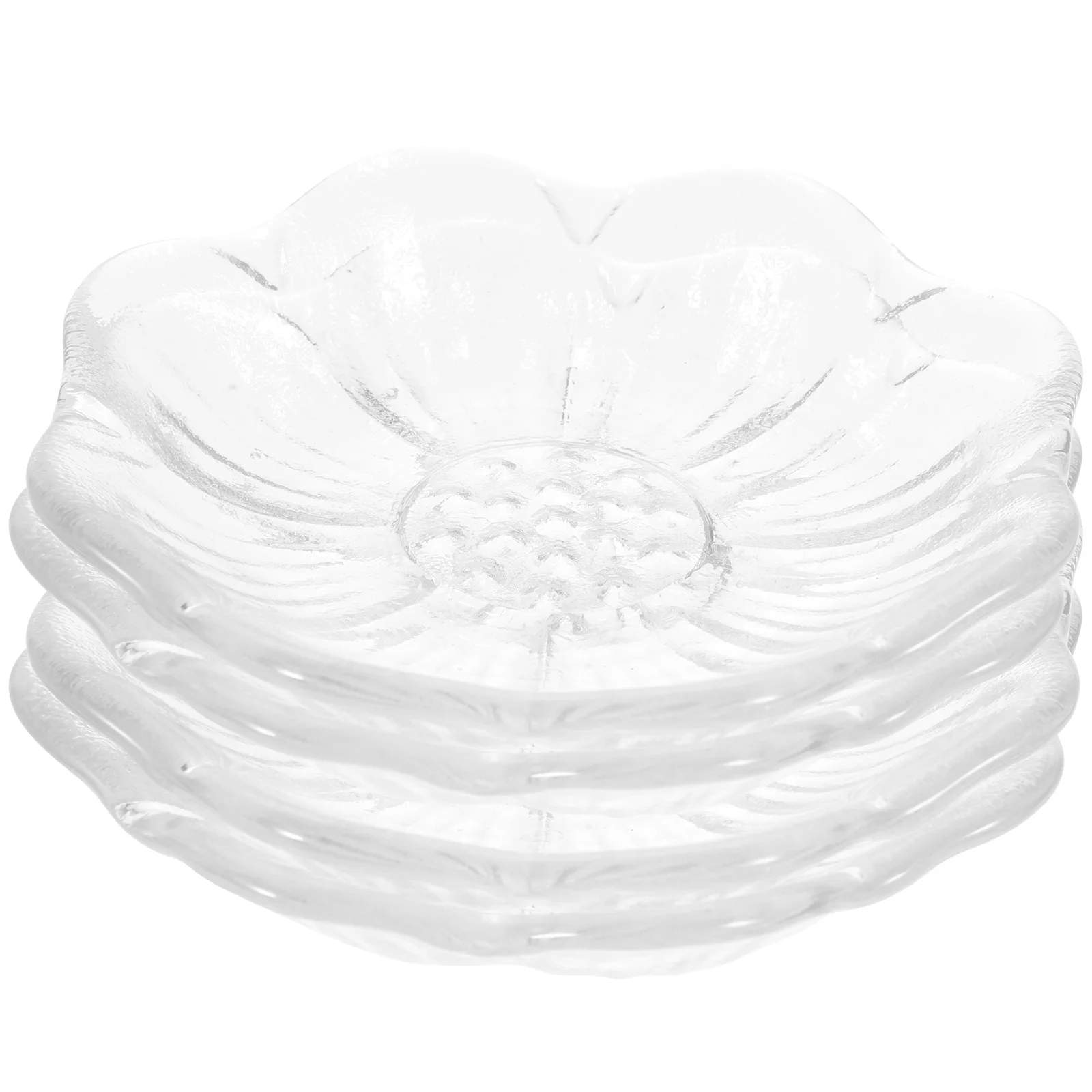 

4Pcs Glass Cup Mat Clear Tea Saucer Glass Coaster Heat Resistant Multipurpose Cup Holder for Home Office Dining