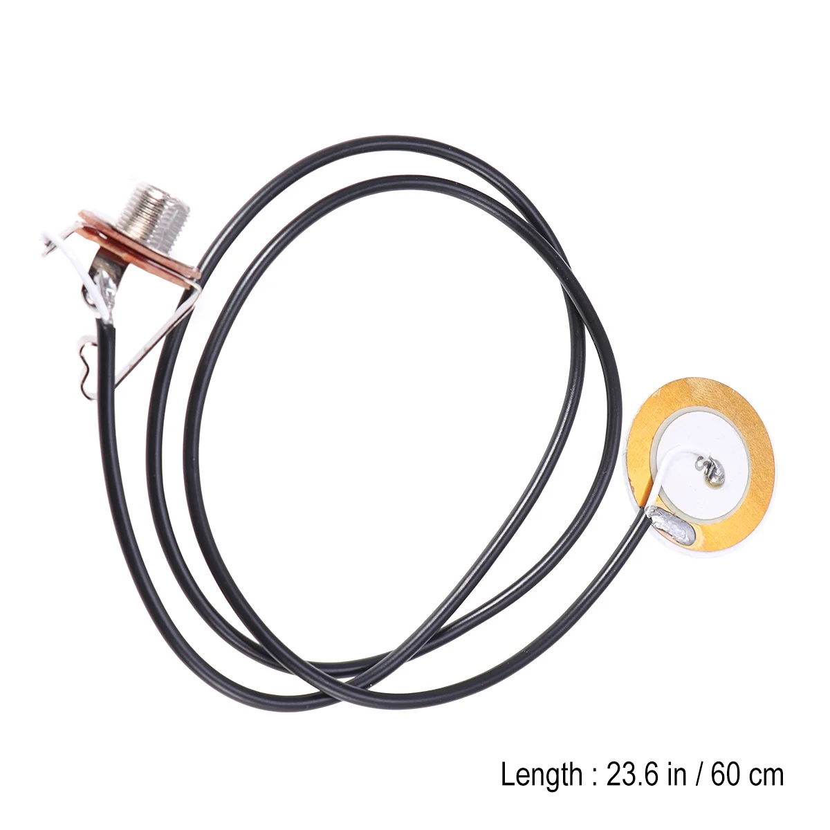 

Pickup 37.5Cm 1/4 Inch Jack 9.5Mm Cigar Box Guitar Pickup Threaded Piezo For Cigar Box Acoustic Instruments 20Mm