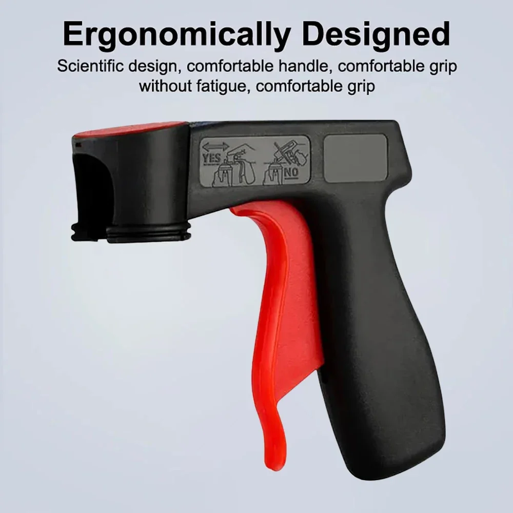 수동 플라스틱 스프레이 페인트 트리거 핸들 분사 보조 핸드 스프레이 캔 건, 가정용 DIY 자동차 벽 페인트 병 피스톨 그립