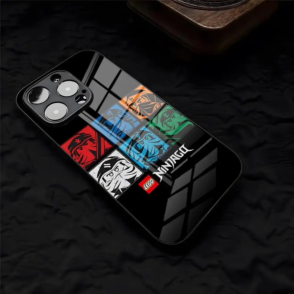 Etui na telefon LEGOS Ninjago ze sznurkiem do iPhone 17 Pro Max 16 15 14 Pro Max 13 11 X Xs Xr 8 7Plus, szklana obudowa — zdjęcie produktu 6