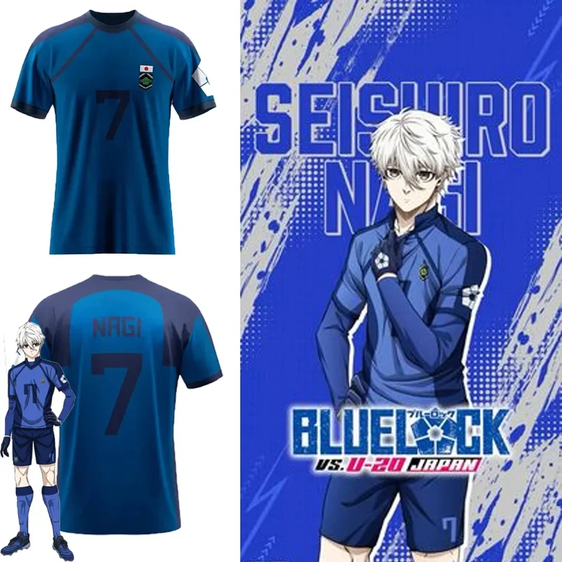 

Anime Blue Lock Jersey 3D Nagi Print T-Shirts Summer Men Women Short Sleeve Sports Tee Y2k Top Harajuku Cosplay Football t shirt