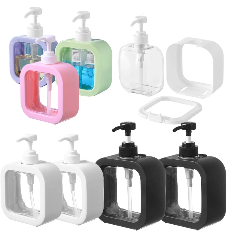 1Pcs 300/500ml Leere Kunststoff Pumpe Flaschen Abnehmbare Seife Spender Nachfüllbare Lotion Flüssigkeit Seife Flaschen Für Badezimmer küche