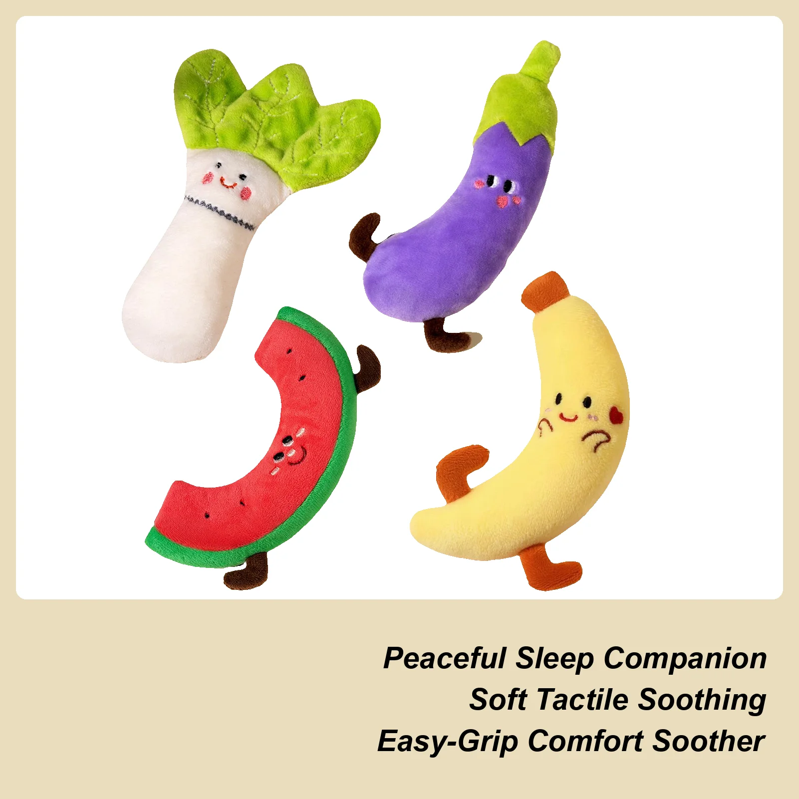 Baby Sleep Soother Anti-Startle Soft Hand Wrap Baby Sleep Plush Soother Doll for Boys Girls Resting Napping Bed Couch Home Road
