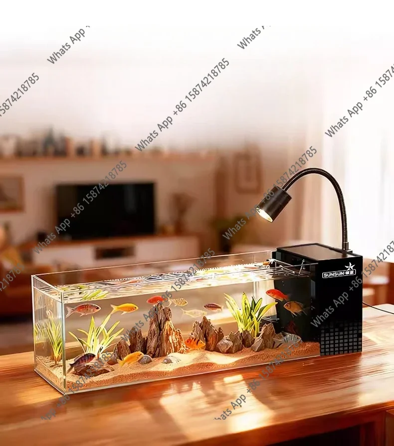 

Аквариум Ll Stream Tank для южноамериканских рыб, ультрабелое стекло, боковой фильтр, для небольшой гостиной, экологический ландшафтный дизайн, интегрированный, 2026 N