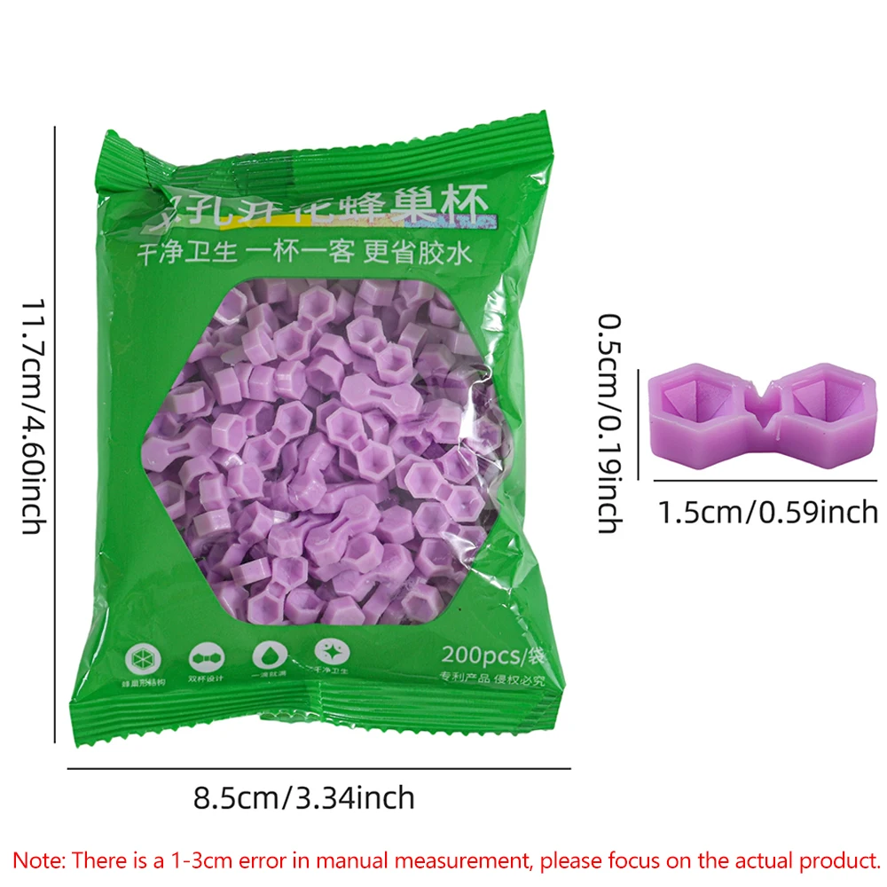 1/2paks Eyelash Extension Glue Cup 400pcs Holder Tattoo Pigment Container For Tattoo Grafting Eyelashes Makeup Tools Accessories