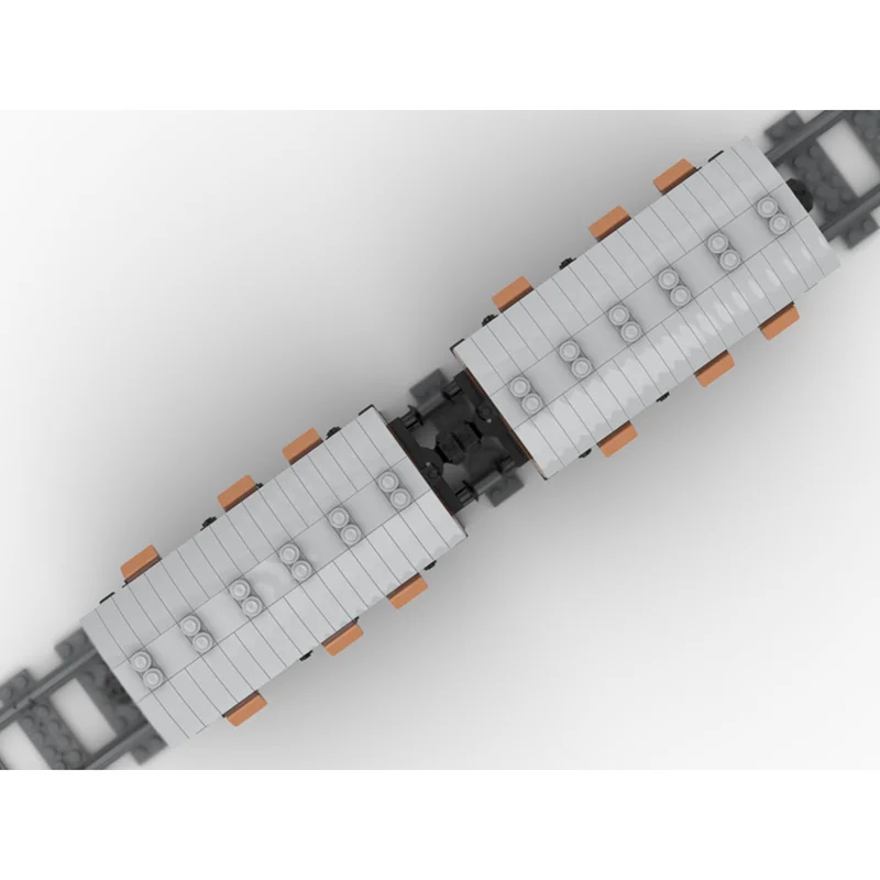 Moc قوالب بناء مدربي الركاب - سلسلة الخط المحلي التكنولوجيا وحدات كتل هدايا عيد الميلاد ألعاب DIY مجموعات التجميع #2