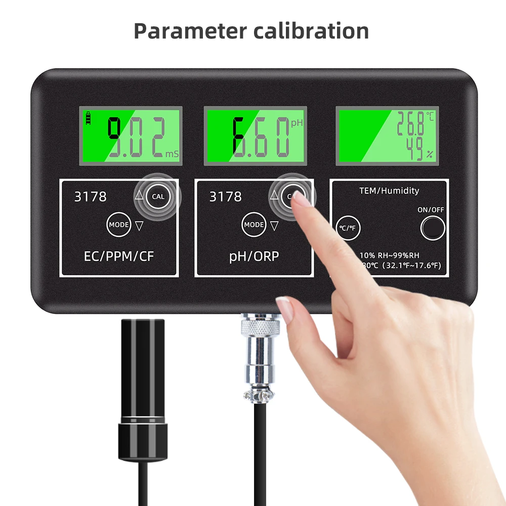 

Aquarium 7 in 1 online ph/orp/ec/tds/cf/temp/humidity tester meter water quality tester monitoring multi parameters sensor