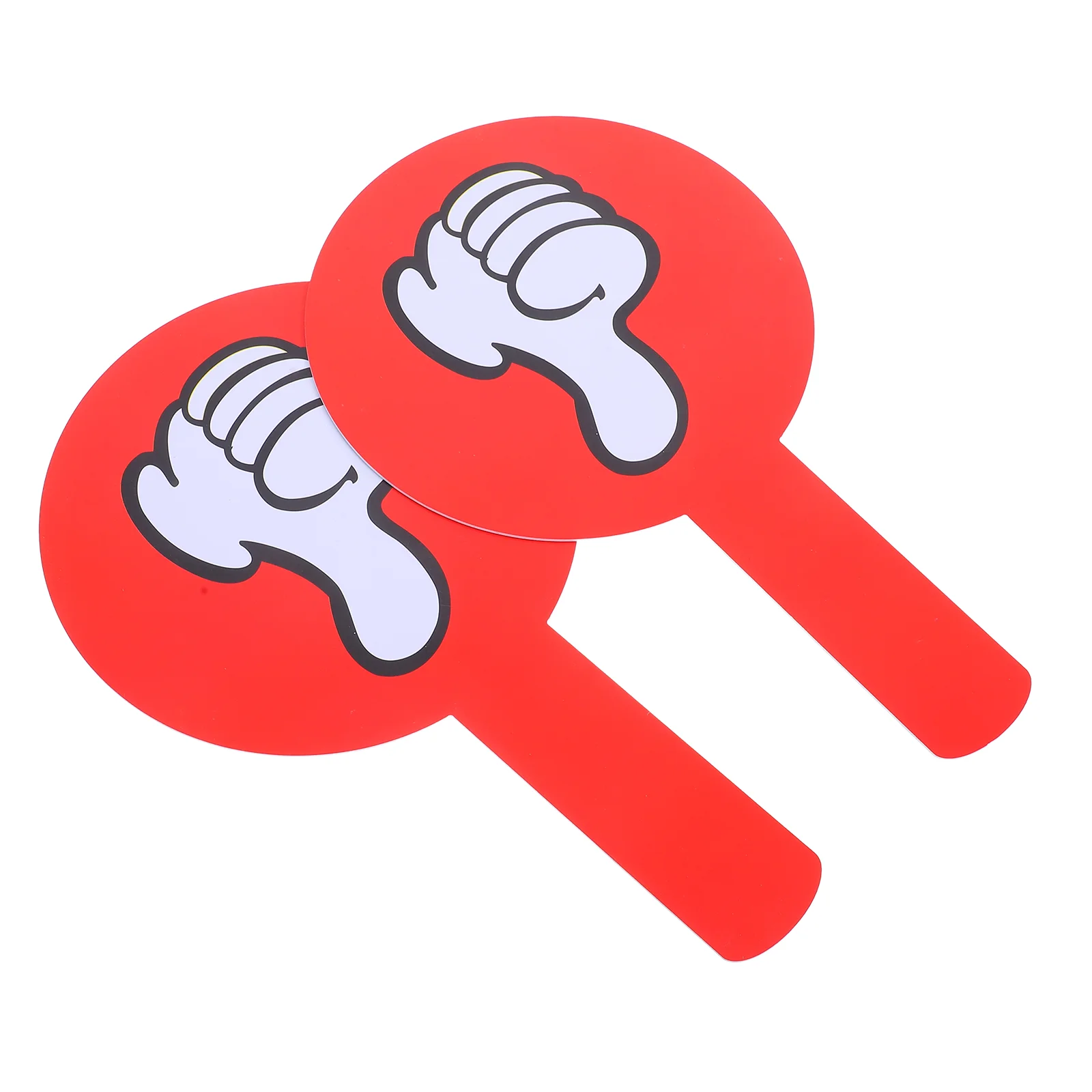 2 Pcs Dual Sided Plastic Handheld Score Board Hand Raised Sign Classroom Answer Boards True False Game Judging Voting Paddles