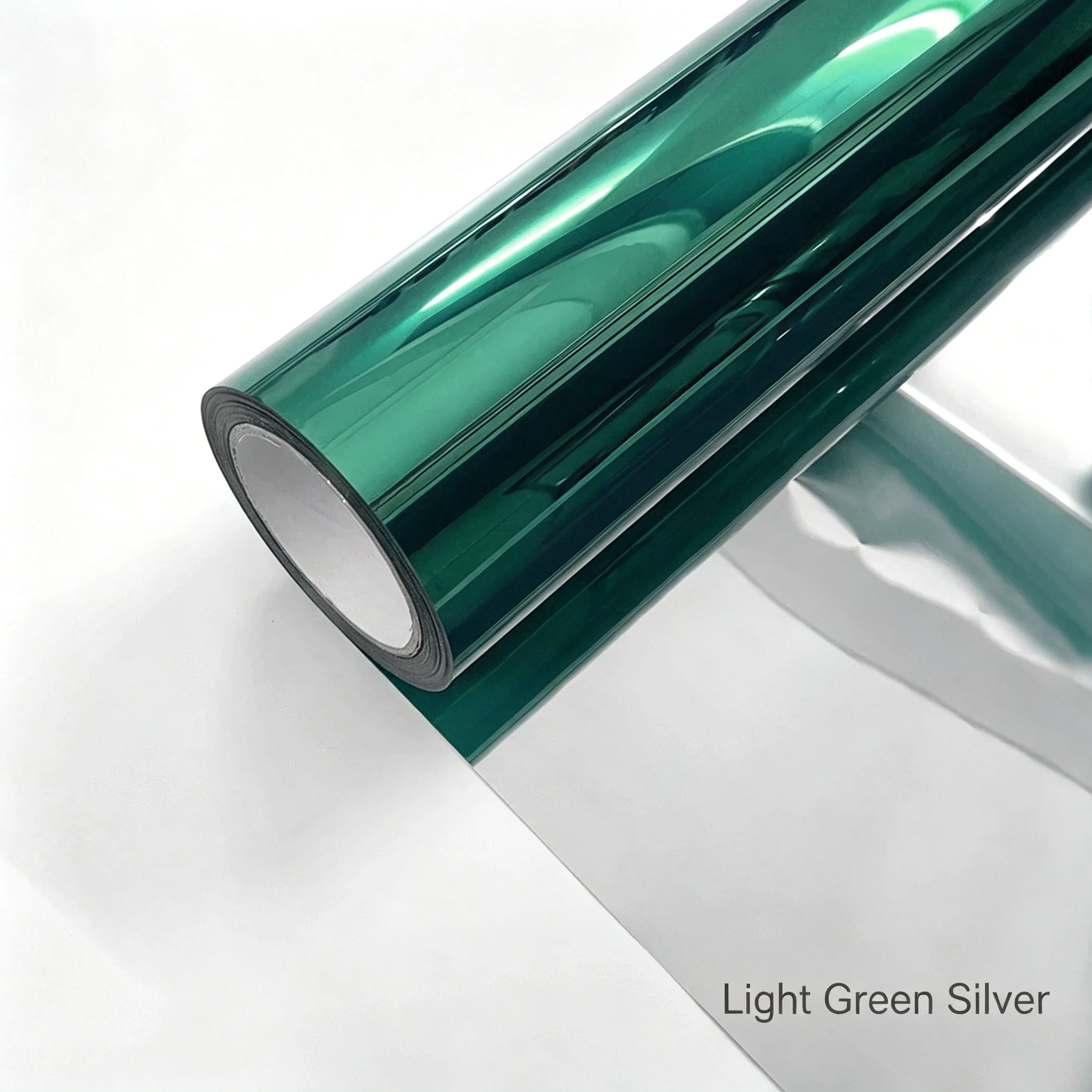 One Way Privacy Window Film Green Sun Block UV Protection Heat Control Self Adhesive Removable for Sunroom Home Office Glass
