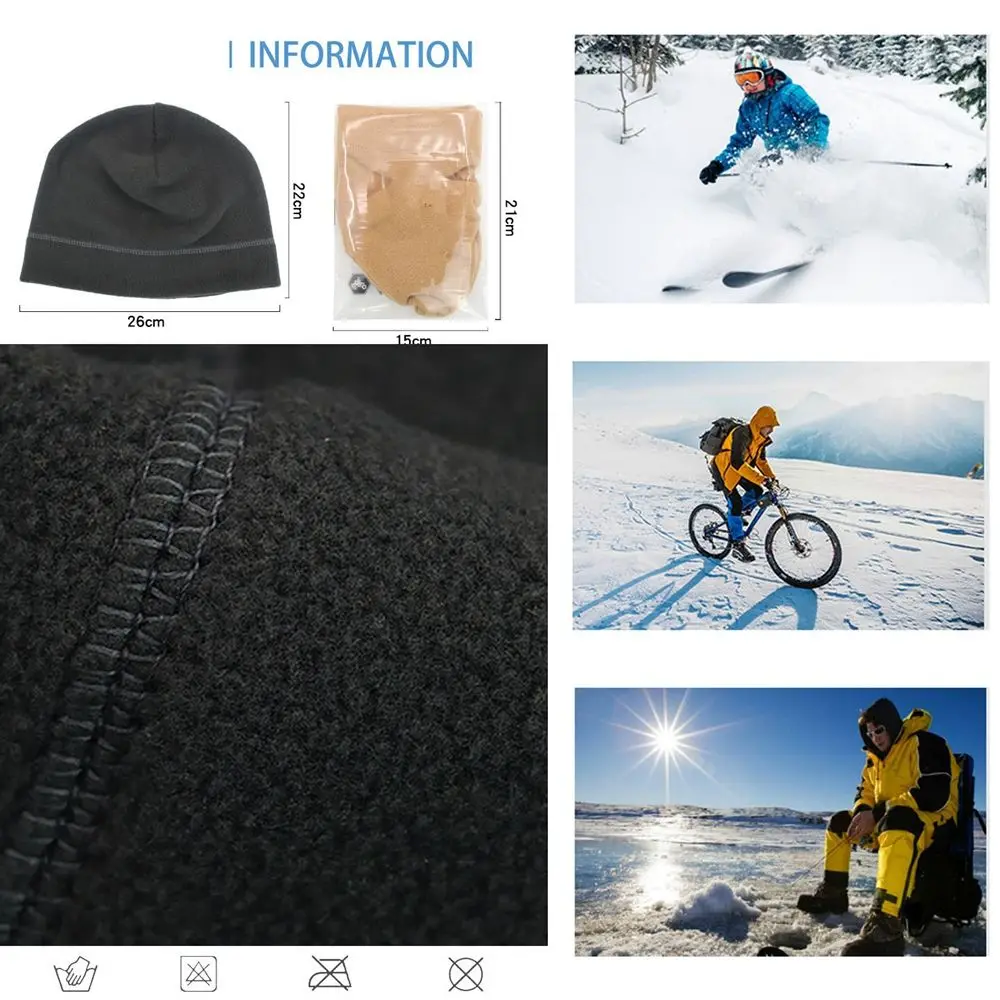 Hunting  Outdoor Hiking Accessories Warm Fleece Hats Winter Autumn Hat  Caps Windproof Hat