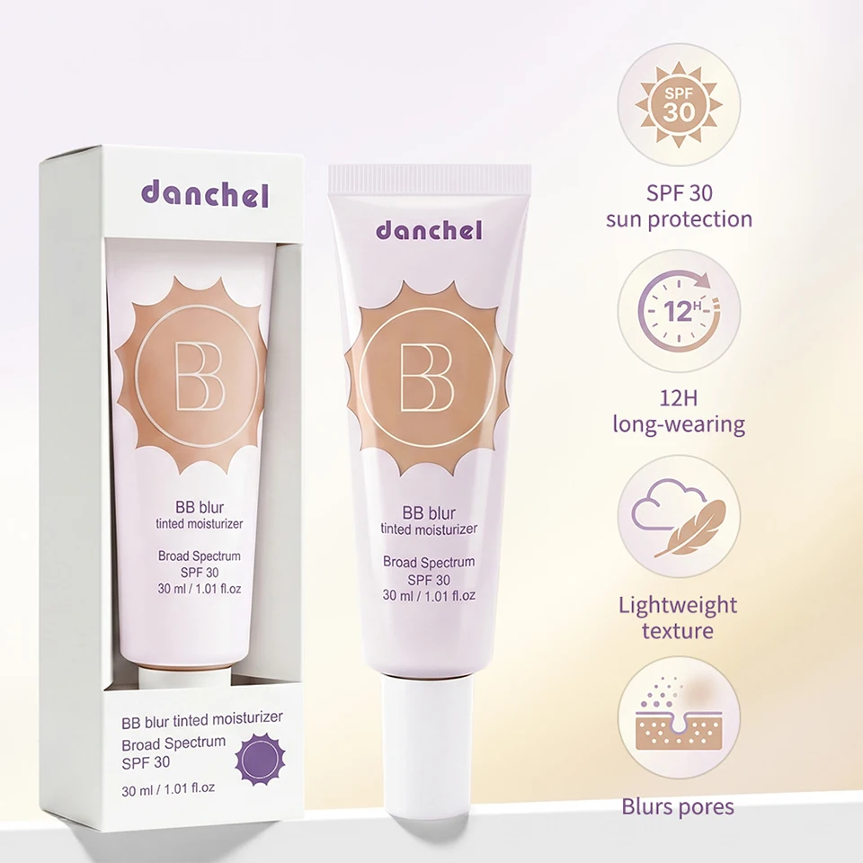 SPF30 BB Blur Tinted Moisturizer Medium Coverage Even Skin Tone Lightweight Sun Protection Face Makeup Sedbbaa8febe54f09bc2093beda3779d8D