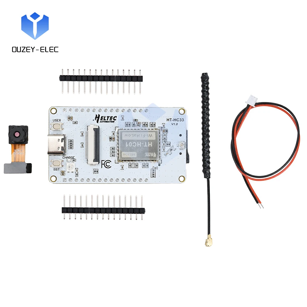 ESP32-S3 واي فاي بلوتوث لوحة تطوير إنترنت الأشياء على متن OV3660 وحدة الكاميرا واي فاي HaLow HC33 لوحة تجريبية