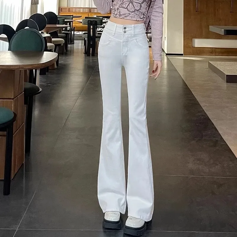 

Женские джинсы с высокой талией, зауженные к низу, с бантом из кружева на спине, повседневные джинсовые брюки