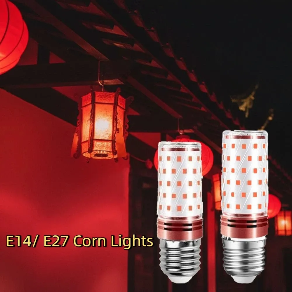 

Светодиодные лампы-кукуруза красного цвета E14/E27, высокая яркость, без мерцания, энергосберегающие, замена ламп с малым цоколем