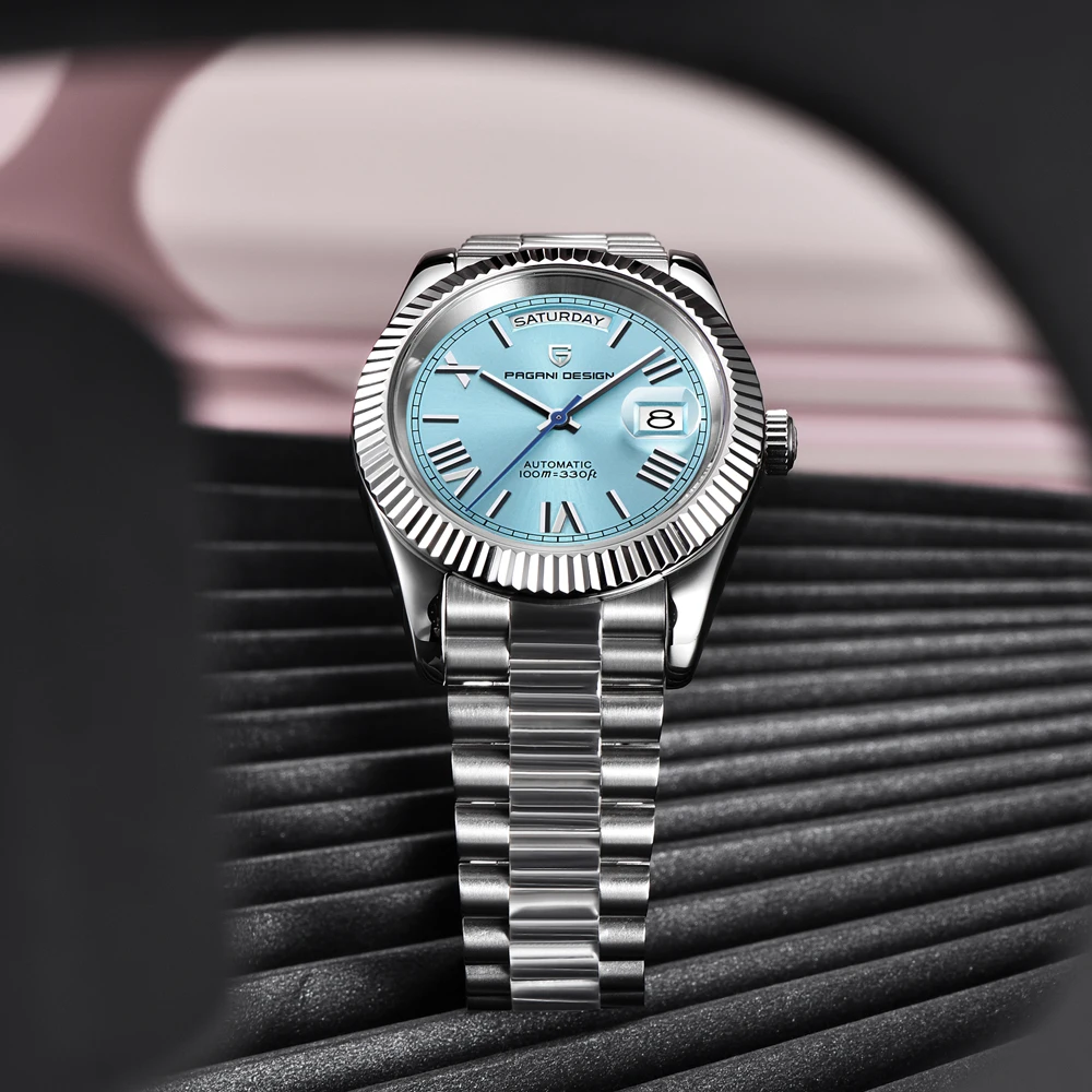 PAGANI DESIGN DD40 Automatic Men AR Sapphire Glass Mechanical Men 10bar Japan thumbnail 4