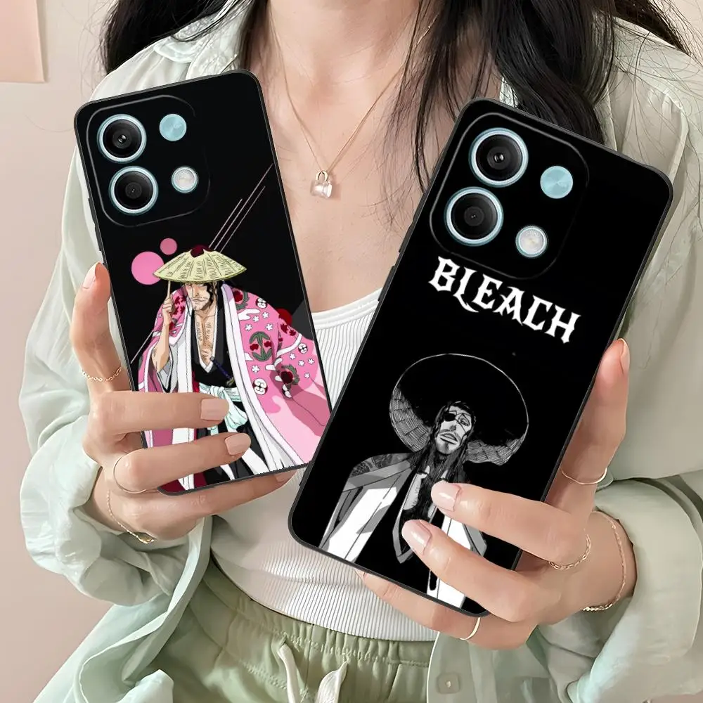 

Чехол для телефона Bleach Kyouraku Shunsui для Xiaomi Redmi Note 14 13 12 11 A5 3 2 1 Pro Plus 4G 5G, цветные защитные мобильные телефоны, роскошные