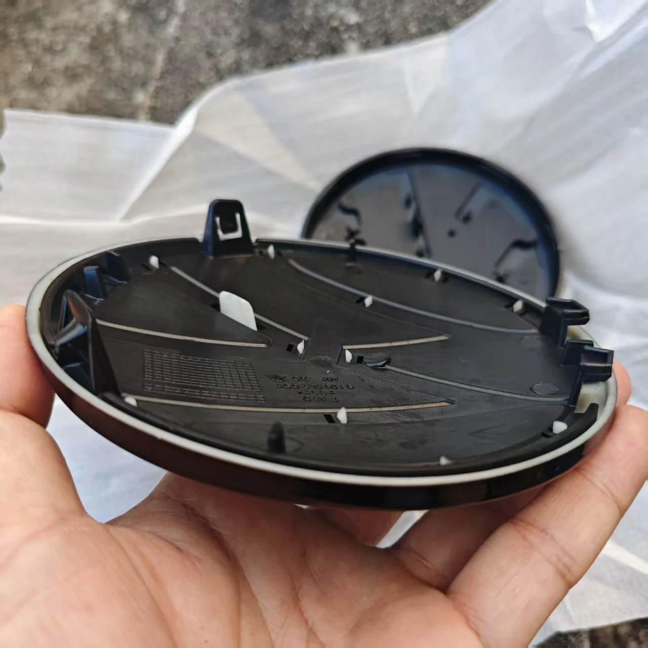 Ersatz 138mm 110mm Auto Kühlergrill Abzeichen Hinten Stamm Emblem Deckel Logo Für vw Golf 7,5 Golf 7,5 MK 7,5 2018 2019 2020 Auto Ac