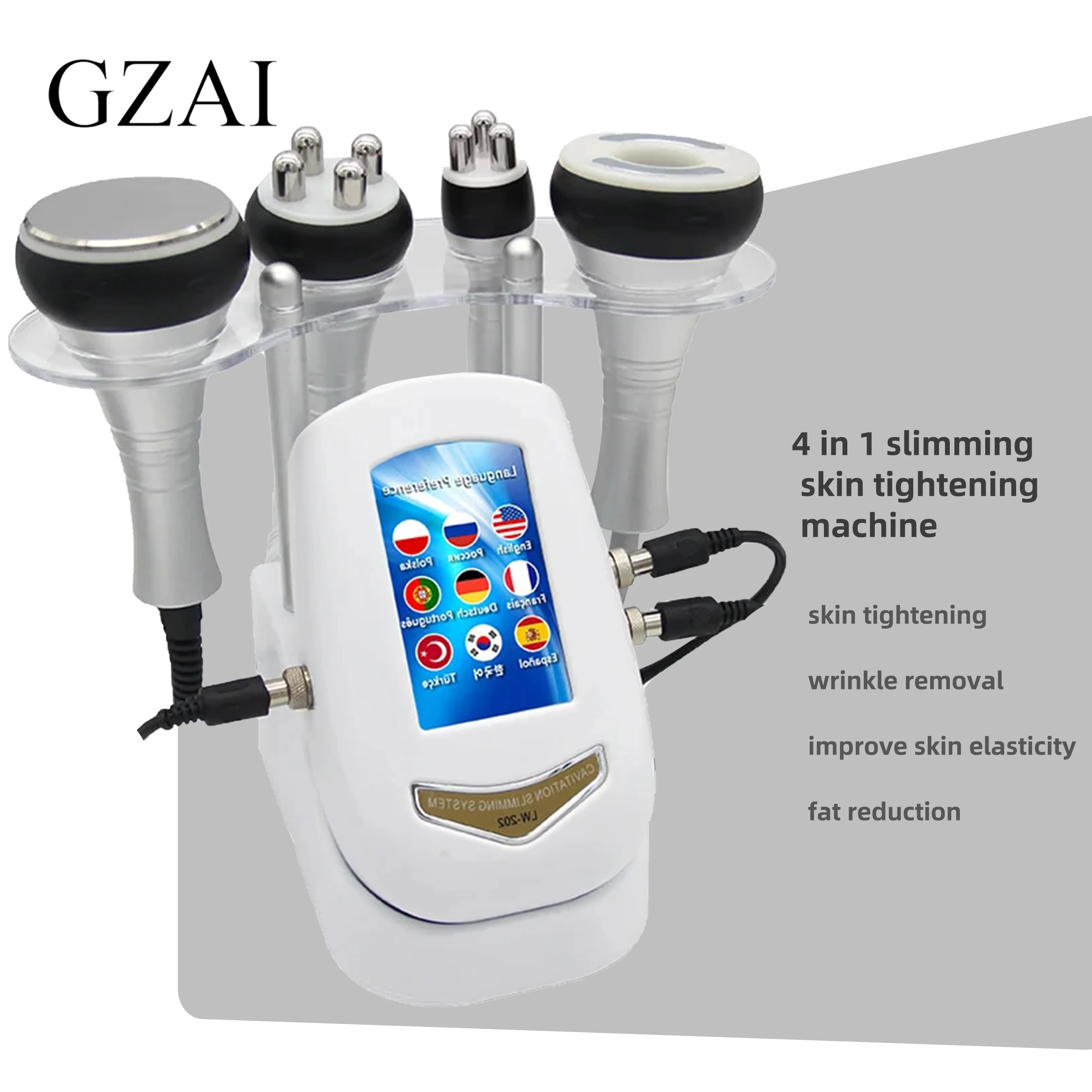 

GZAI Hot 40k small chassis 4/3 in 1 slimming vertical rod shaping beauty instrument for small space care