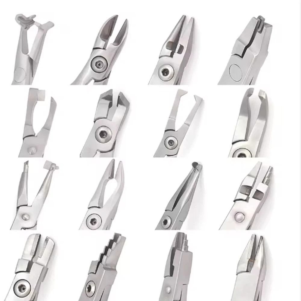 

Complete Orthodontic Tool Set with Wire Bender Cinch Back Pliers Needle Holder and Ligature Cutter for Dental Professionals