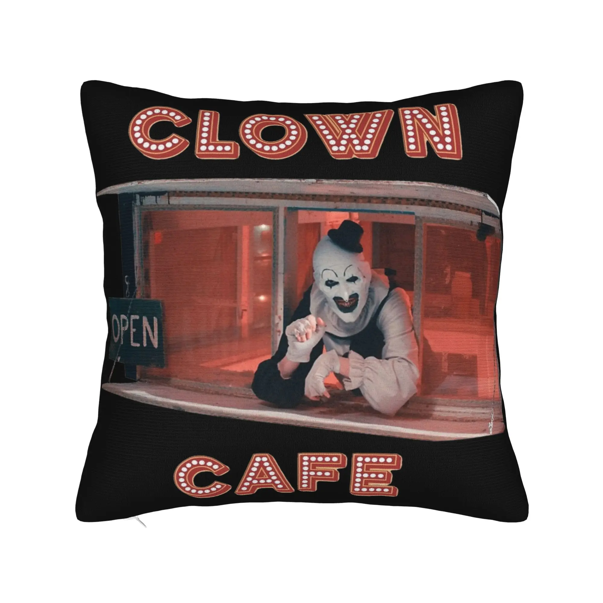 Art The Clown Terrifier Pillowcase Printed Cushion Cover Decorations Halloween Pillow Case Cover Home Zipper