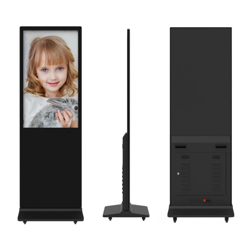 

43-Inch vertical advertising machine floor-to-ceiling LCD screen touch, multimedia floor-to-ceiling all-in-one machine