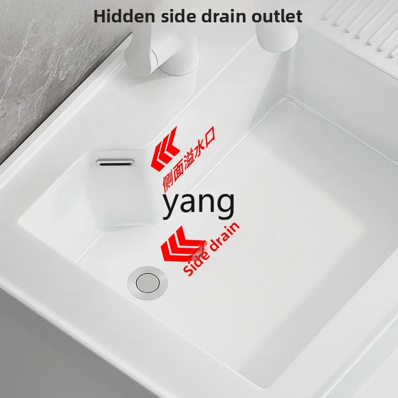 LH خزانة الغسيل مزيج حوض الغسيل المتكامل السيراميك مع حوض غسيل شرفة بالوعة