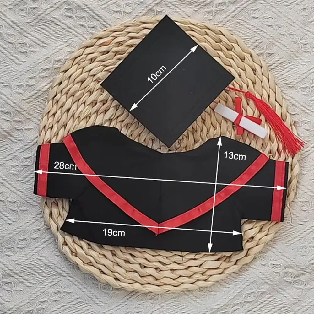 Graduation Suit Fits 30Cm Plush Bear Clothes Accessories Make Your Own Stuffed Animal Dolls Toy Graduation Party Gift