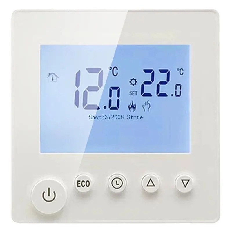  Heat Pump Thermostat Not Programmable Heat Pump Thermostat Large LCD Display for Home Temperature & Humidity Control