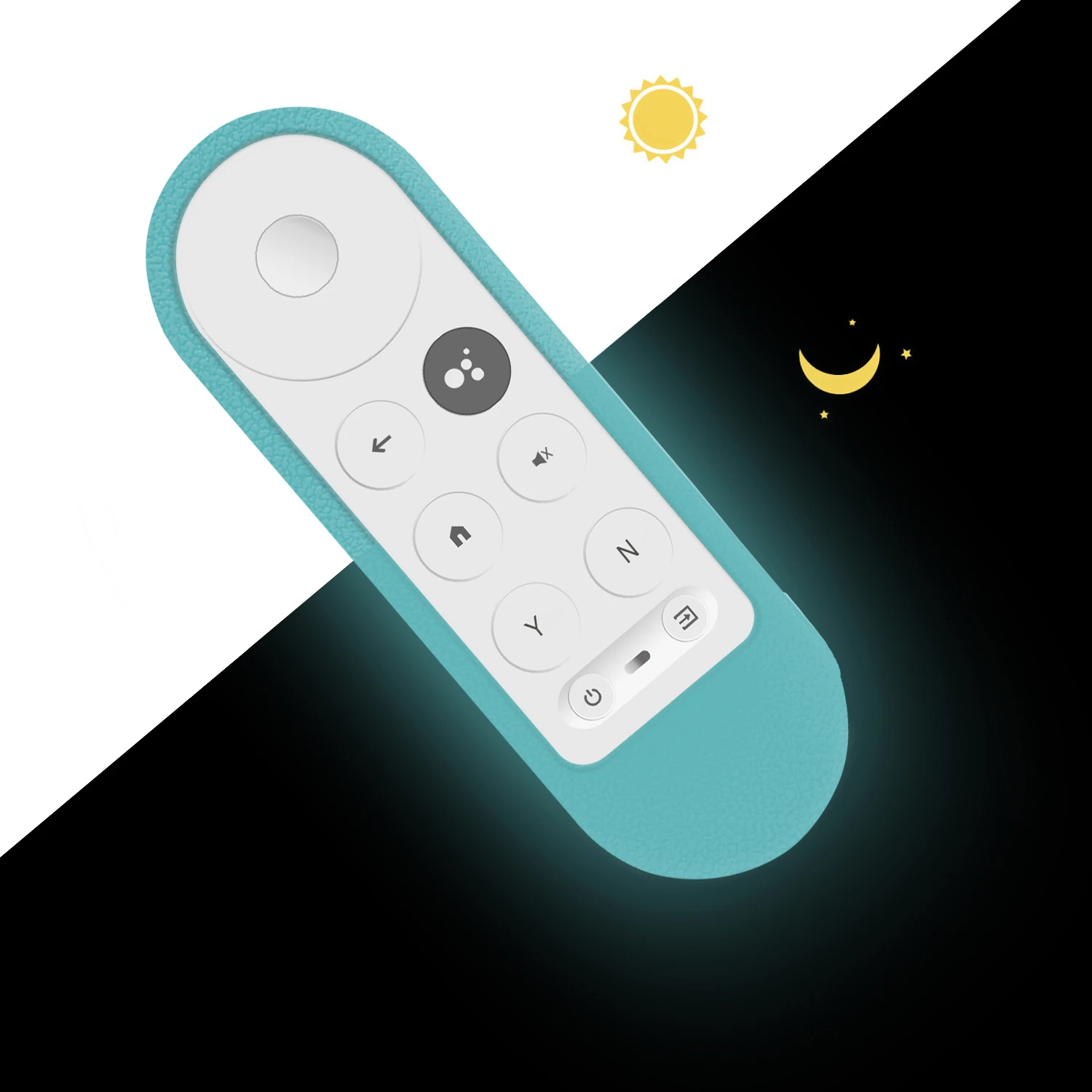 Silicone Case Fit for Chromecast for Google TV 2020 Voice Remote Shockproof Protective Cover for Google Remote Controller view 6
