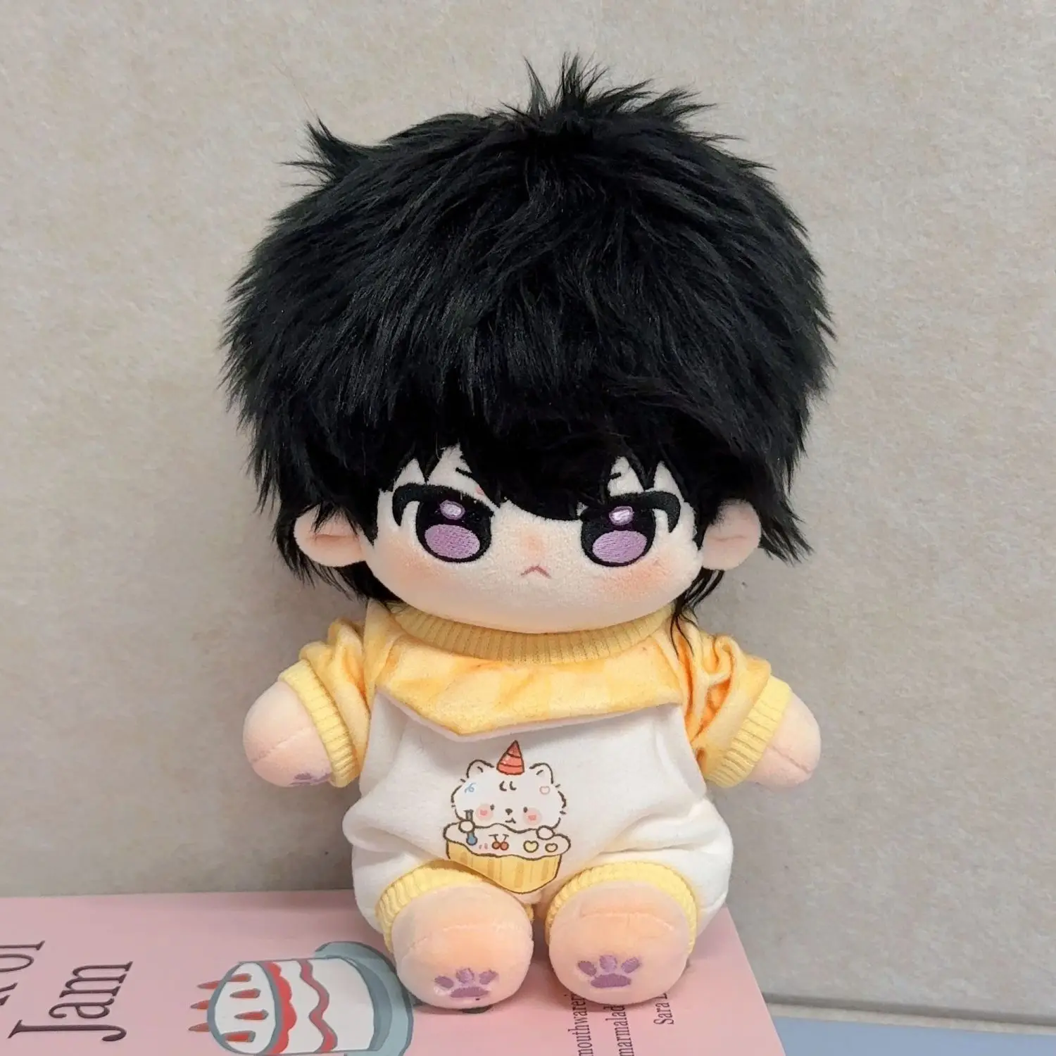 20cm Plush Fake Slackers Cotton Doll Xie Yu He Chao Fan Surrounding Dolls Stuffed Dress-up Cotton Doll BL Send Friends Toys Gift