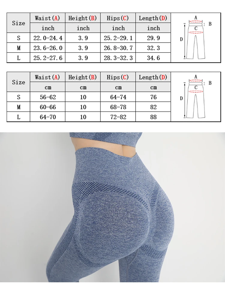 Seamless Sport Leggings For Women Push Up Sexy Scrunch Gym Fitness Butt Lifting Leggins High Waist Workout Yoga Pants Femme