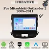 Autoradio Android pour Mitsubishi Outlander XL 2 2005-2011, Limitation Carplay, Stéréo 2Din, Unité de Sauna Autoaudio, Navigation 9